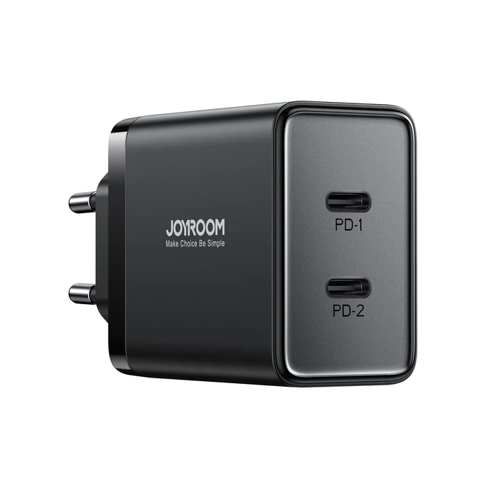 Samsung - Incarcator retea Joyroom JR-TCF09, 2xUSB-C, 40W, Power Delivery (PD), Negru