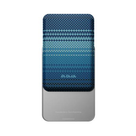 Portofel PITAKA Carry MagMod Stand Wallet, MagSafe, Stand Reglabil 0-120°, Fibra de Aramida, Moonrise [2]