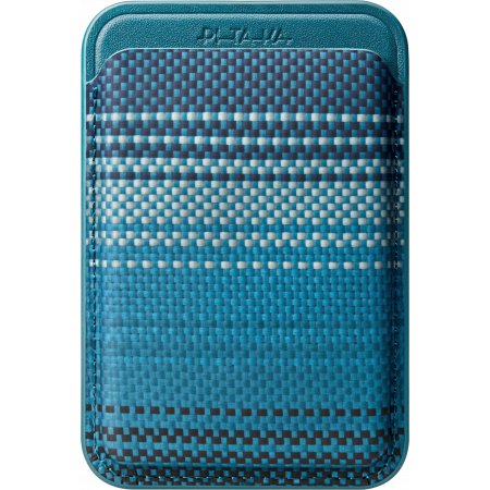 Accesorii - Portofel Pitaka cu MagSafe, MagEZ Woven Moonrise din fibra de aramida