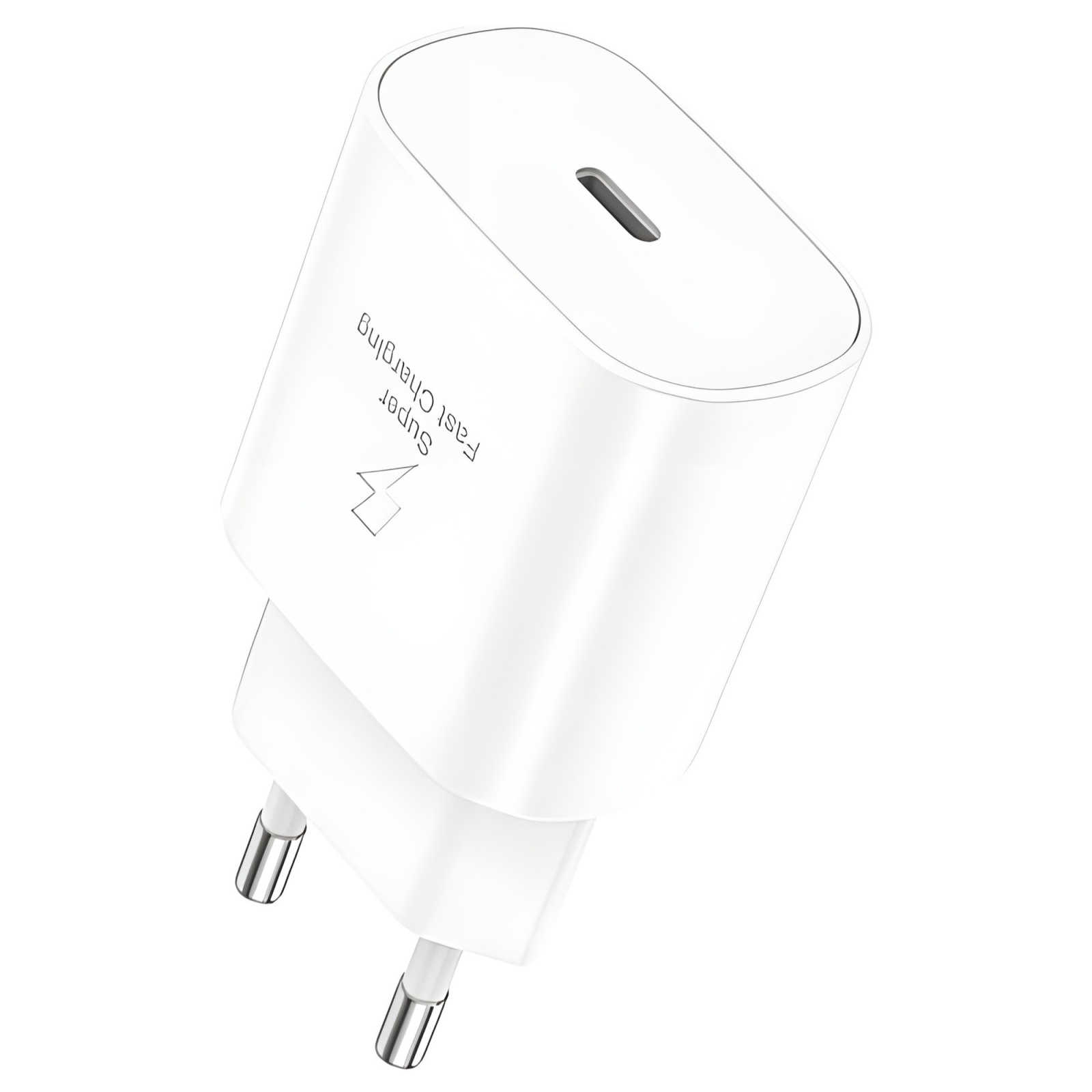 Incarcator 25W Fast Charge, Daden, USB Type-C, Incarcare Rapida, Power Delivery, Protectie inteligenta, Alb