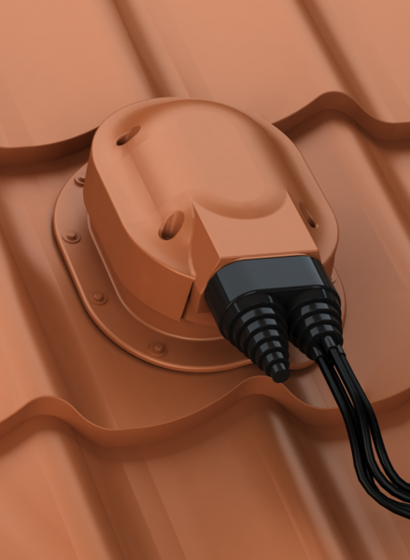 Coș ventilare tablă cutată