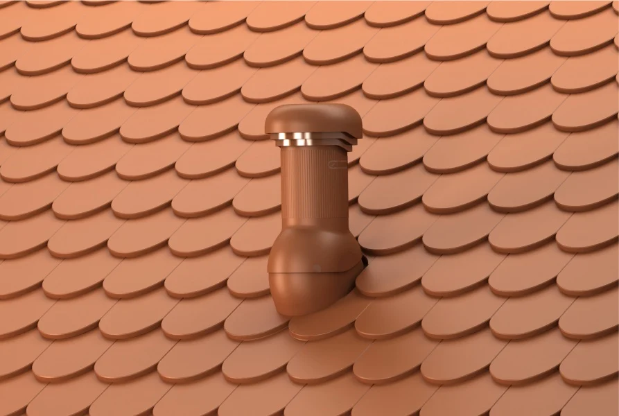 Coș Aerisire Tigla Ceramica Solzi WiroVent® Pro Ø150 mm [2]