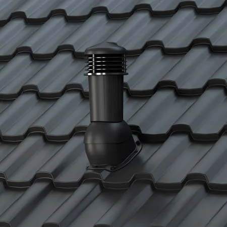 Coș ventilare tigla metalica profil U Ø 125 mm [3]