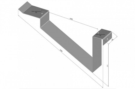 Element structura montaj panou solar acoperis plat terasa [2]