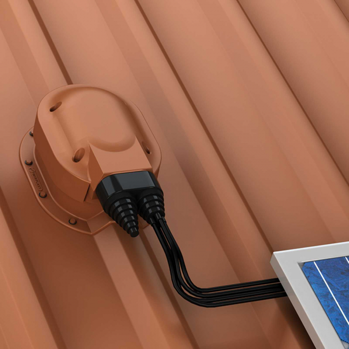 Element trecere conducte panou solar pentru tablă cutată cu înălțimea cutei de 18 mm, profil F [2]