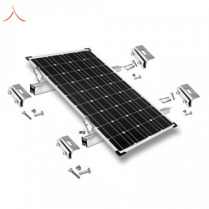 KIT Structura de montaj pentru 1 panou solar fotovoltaic acoperis tabla faltuita [1]