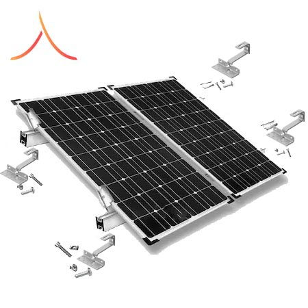KIT Structura de montaj pentru 2 panouri solare fotovoltaice acoperis tigla [1]