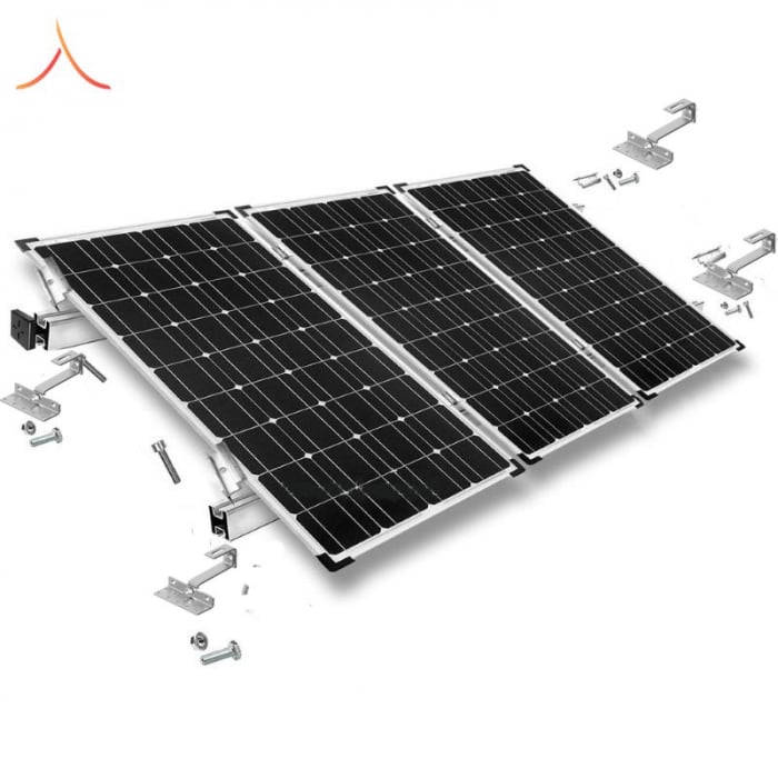 KIT Structura de montaj pentru 3 panouri solare fotovoltaice acoperis tigla [1]