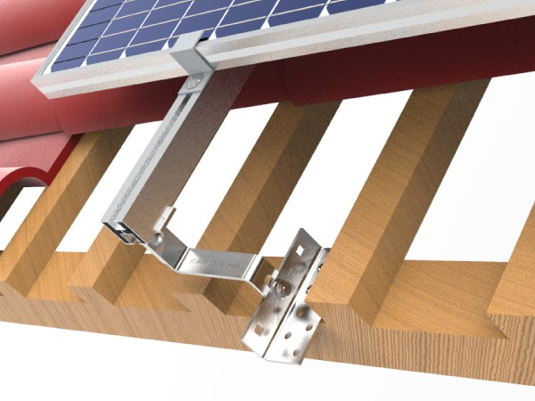 KIT Structura de montaj pentru 3 panouri solare fotovoltaice acoperis tigla [7]