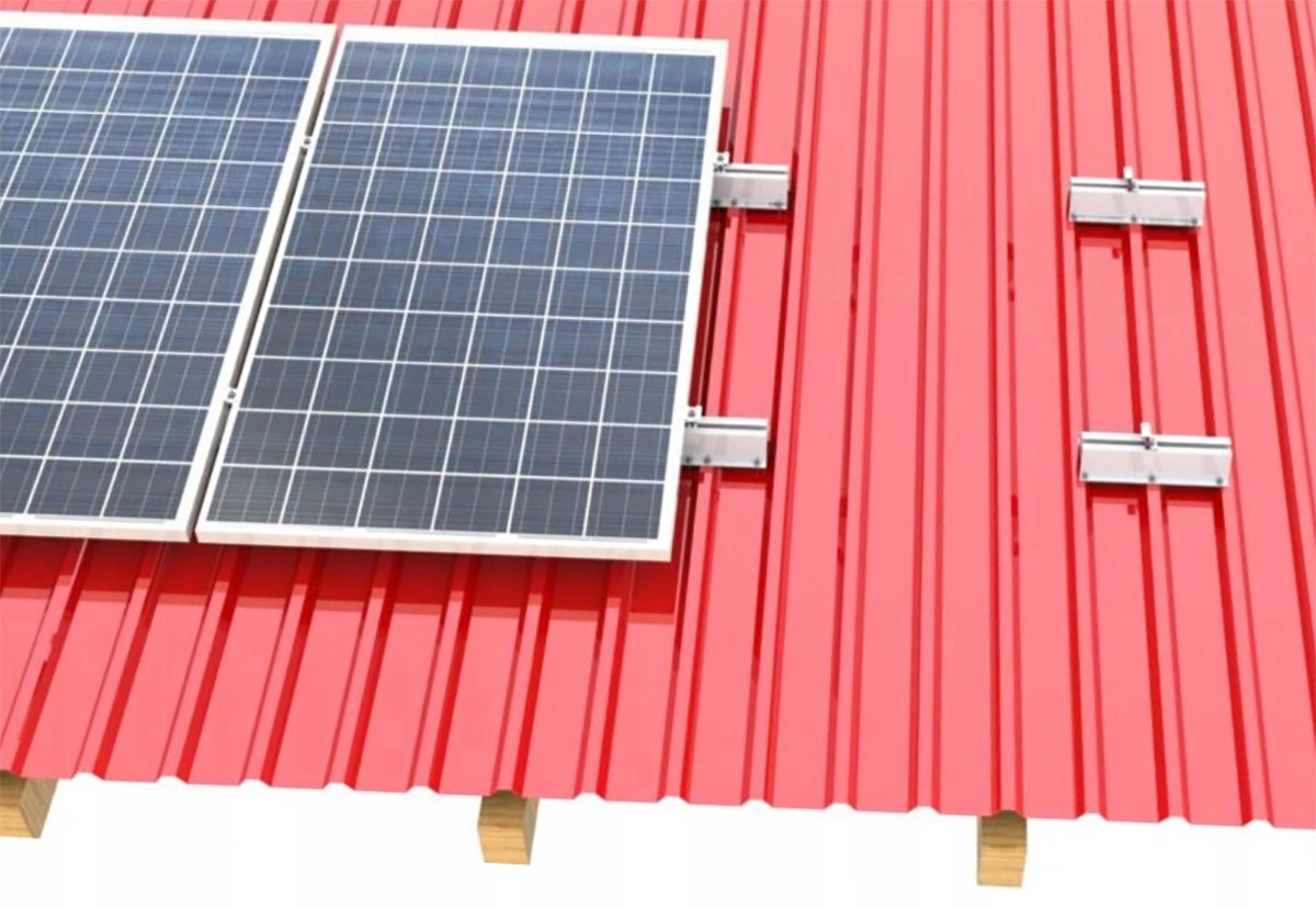 Kit structura MINI montaj 2 panouri fotovoltaice acoperis metalic [3]