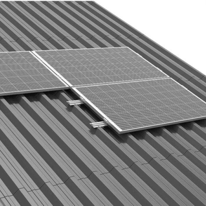 Kit structura MINI montaj 20 panouri fotovoltaice acoperis metalic [8]