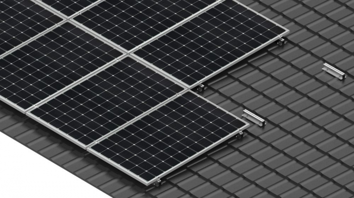 Kit structura MINI montaj 6 panouri fotovoltaice acoperis metalic [10]