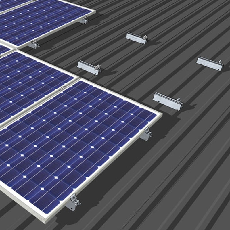 Kit structura MINI montaj 8 panouri fotovoltaice acoperis metalic [6]