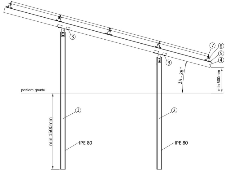 Kit structura montaj 46 panouri fotovoltaice pe SOL [2]