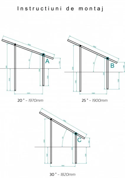 Kit structura montaj 14 panouri solare sol [4]