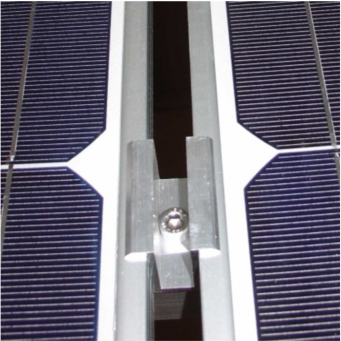 SET Clemă îmbinare panou solar șurub inox M8x25 și piuliță [5]