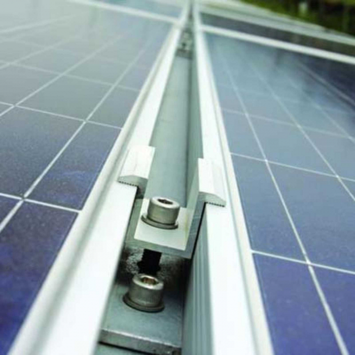 SET Clemă îmbinare panou solar șurub inox M8x25 și piuliță [6]