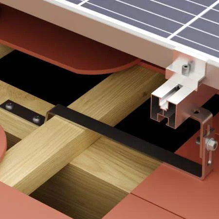 Suport reglabil tip S panou solar pentru țiglă ceramică solzi [3]