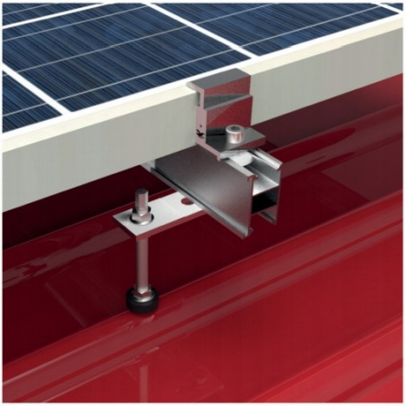 Adaptor din oțel pentru șurub de fixare panou fotovoltaic [1]