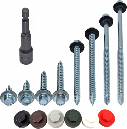 Fixare si Ancorare - Capac PVC pentru acoperire cap surub hexagonal 100 buc