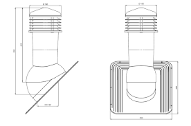 Cos ventilare tablă șindrilă bituminoasă, membrană [1]