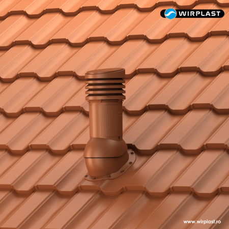 tigla metalica - Coș ventilare țiglă metalică Profil T Ø 150