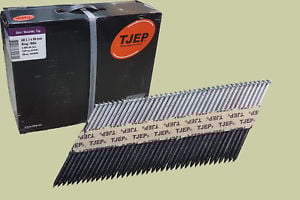 Fixare si Ancorare - Cuie cap D bandă hârtie 34° 90X3,1 NEGALVANIZATE Striate