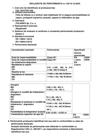 Folie anticondens acoperiș 200 gr/mp 75 mp [5]