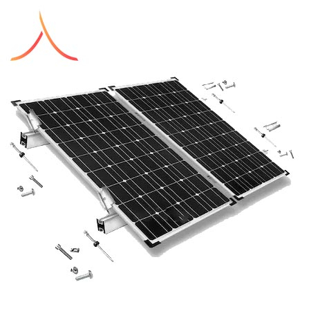 KIT Structura de montaj pentru 2 panouri solare fotovoltaice acoperis metalic [0]