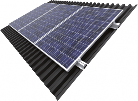 Kit structura MINI montaj 3 panouri fotovoltaice acoperis metalic [8]