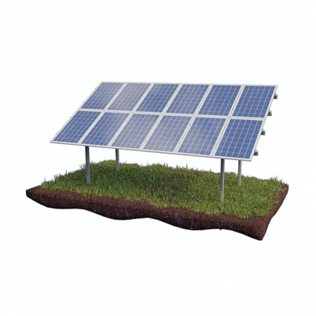 KIT montaj sol - Kit structura montaj 32 panouri solare sol
