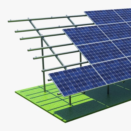 Kit Structură Montaj 8 Panouri Fotovoltaice pe Sol [9]