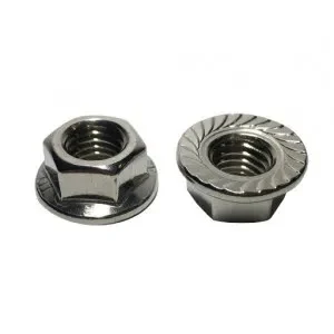Cleme si suporti - Piuliță hexagonală cu flansă fixare clema panou solar INOX M8