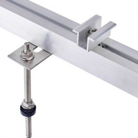 SET Clemă îmbinare panou solar șurub inox M8x25 și piuliță [2]