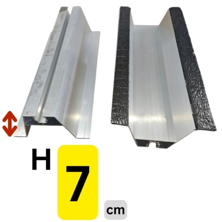 profile - Sina mini prinderi panouri solare fotovoltaice 70 mm înălțime