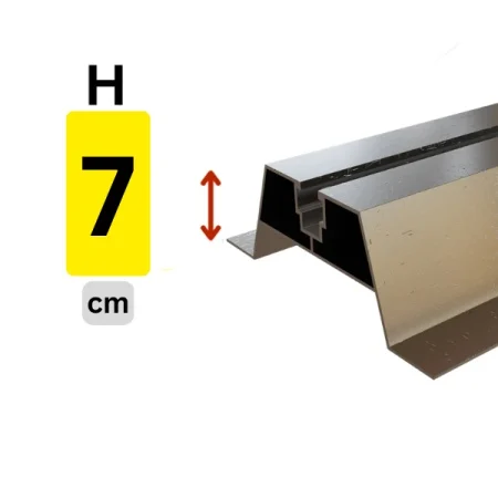 profile - MINI ȘINĂ 250 MM -PANOU SOLAR FOTOVOLTAIC ACOPERIȘ METALIC SANDWICH TABLĂ TRAPEZOIDALĂ