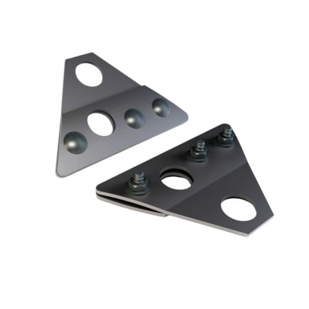 Suport ALUMINIU pentru 2 Cilindri parazapada tabla click, faltuita, retropanel [0]