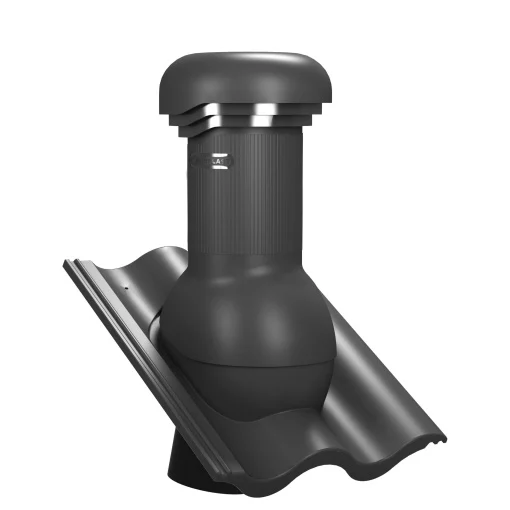 Coș Aerisire Țiglă Bramac WiroVent Pro Ø150 mm gri antracit 7021, 150 mm, Romana