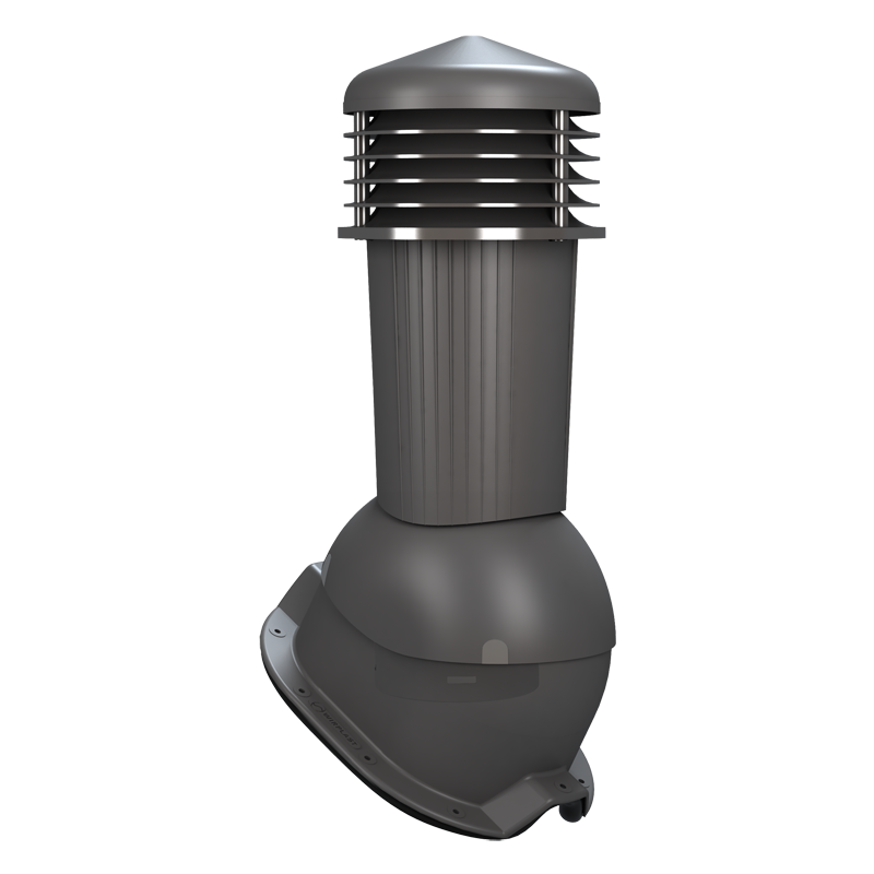 Coș ventilare pentru tablă cutată 35 mm, profil G antracit 7024, 125 mm, profil G