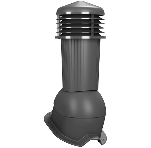 Coș ventilare pentru tablă cutată 35 mm, profil G gri deschis 7046, 125 mm, profil G