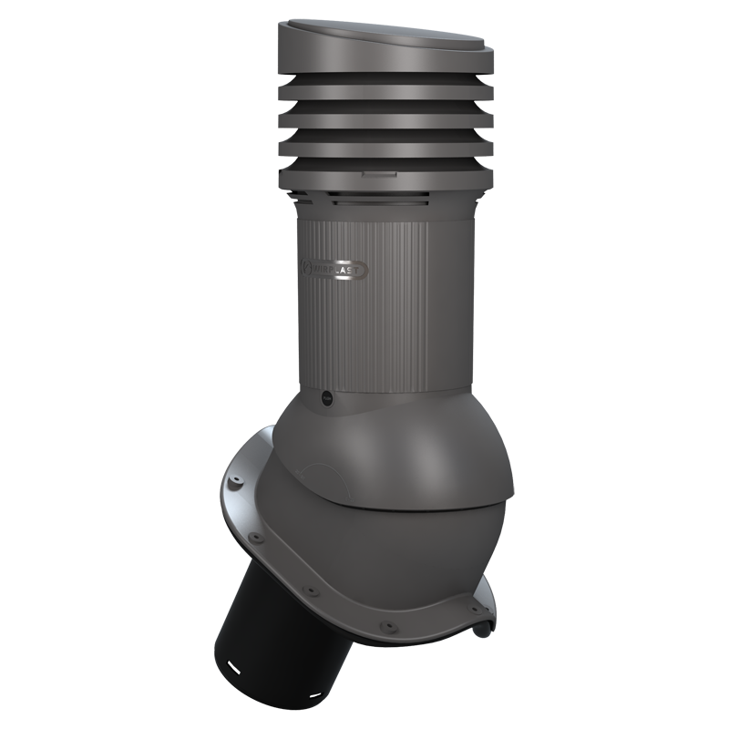 Coș ventilare țiglă metalică Profil N Ø 150 gri 7024