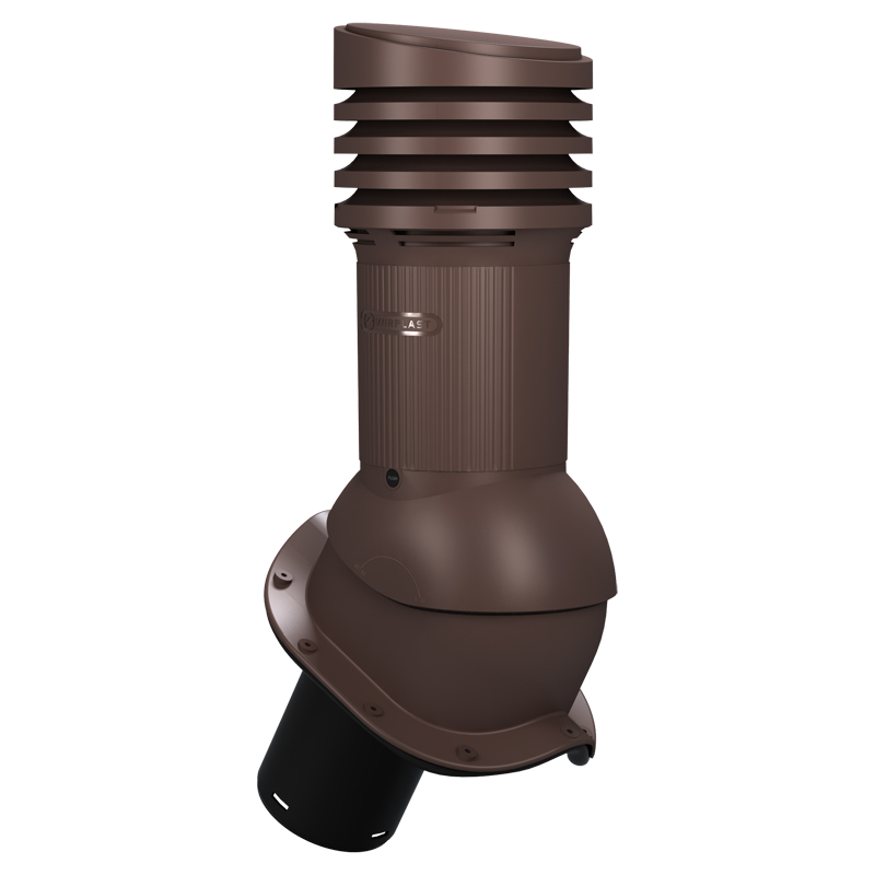 Coș ventilare țiglă metalică Profil W Ø 150 maro 8017