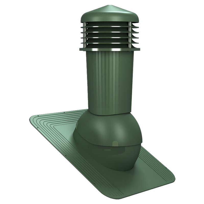 Coș ventilare șindrilă Ø 125 mm verde 6020