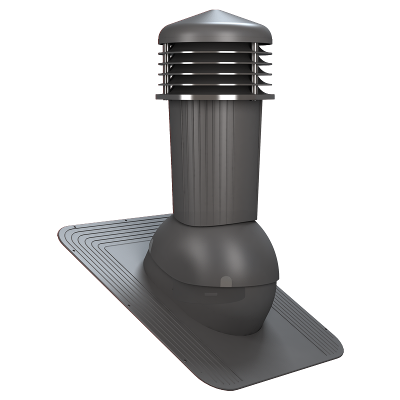 Coș ventilare șindrilă Ø 125 mm antracit 7024