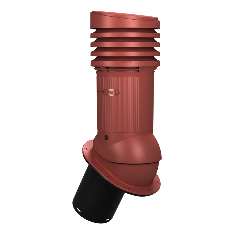 Coș ventilare tablă fălțuită Ø 150 mm rosu 3009, 150 mm