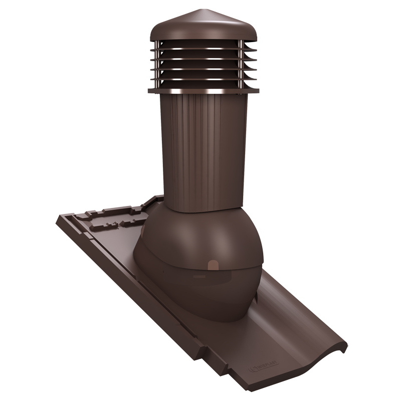 Cos ventilare tigla ceramica - Creaton Titania maro 8017
