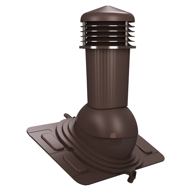 Coș ventilare UNIVERSAL Ø 125 mm maro 8017