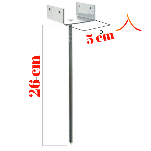 Cui fixare șipcă de coamă 26 cm