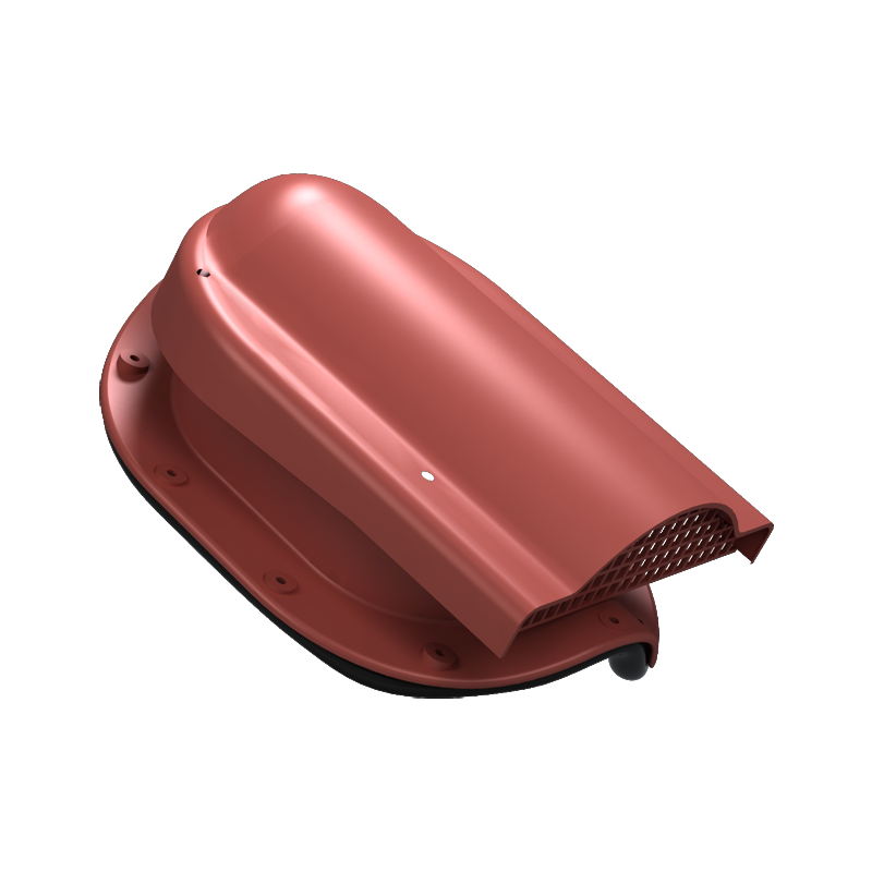Element ventilare profil T acoperis țiglă metalică rosu 3009
