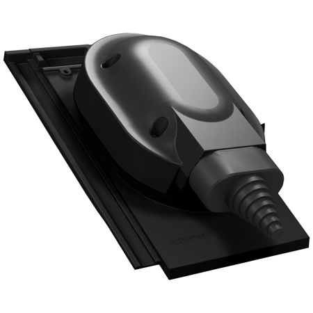 Element trecere conducte panou solar țiglă Creaton Domino negru 9005